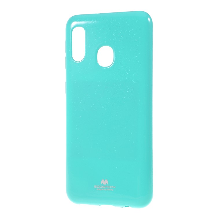 MERCURY GOOSPERY Glitter Powder TPU Phone Shell for Samsung Galaxy A20e - Cyan-2