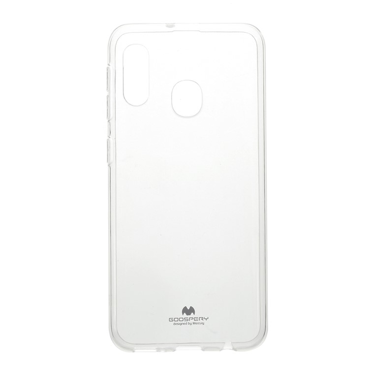 MERCURY GOOSPERY Purpurina Em Pó TPU Escudo Do Telefone Para Samsung Galaxy A20e - Transparente-1