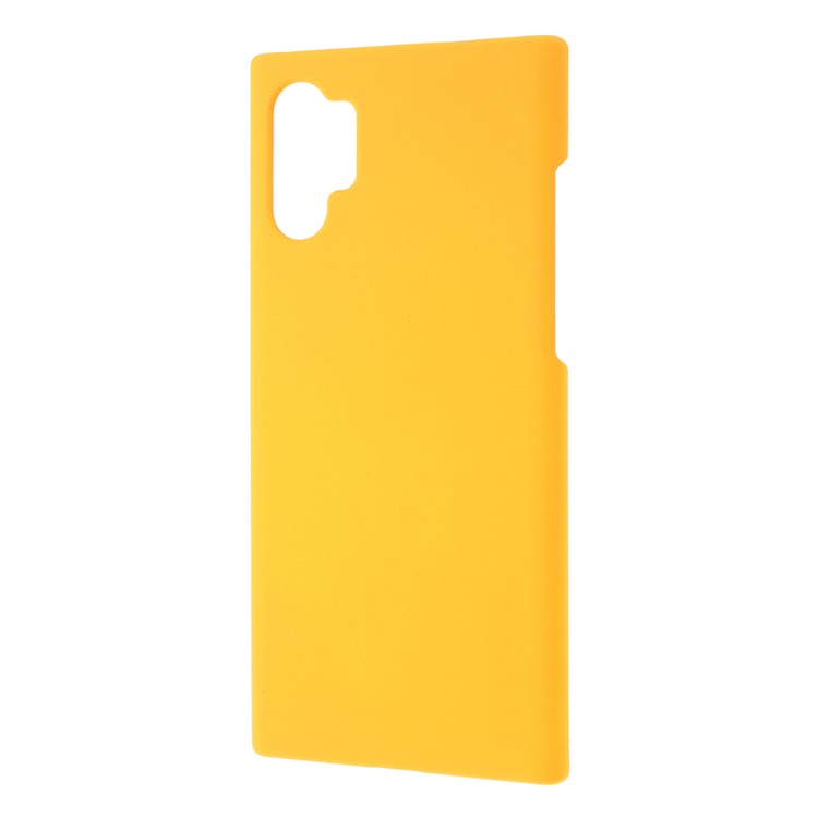 Glossy Rubberized Hard PC Phone Cover for Samsung Galaxy Note 10 Pro - Yellow-2