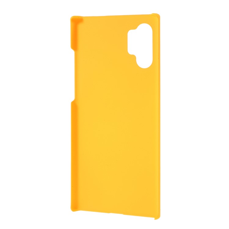 Glossy Rubberized Hard PC Phone Cover for Samsung Galaxy Note 10 Pro - Yellow-3