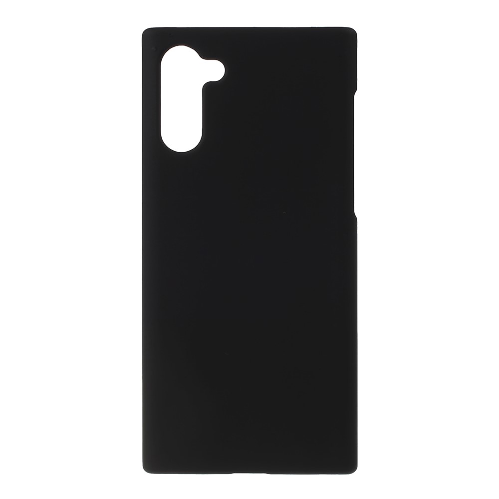 Coque Caoutchoutée Dure De Téléphone Pour PC Couvrant La Coque Pour Samsung Galaxy Note 10 - Noir-1