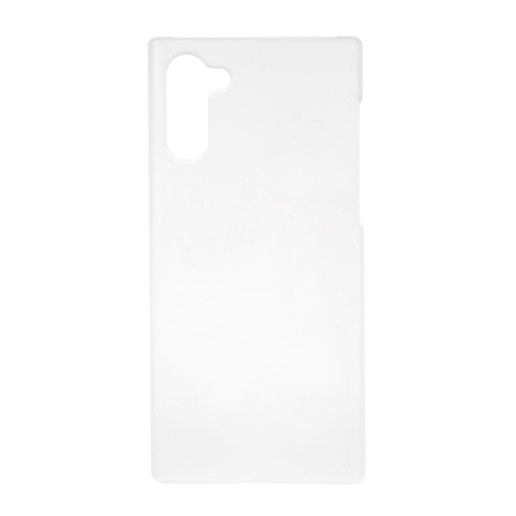 Glossy Rubberized Hard PC Phone Shell Covering Case for Samsung Galaxy Note 10 - White-1