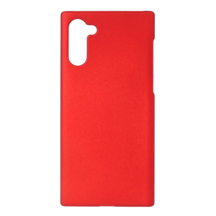 Glossy Rubberized Hard PC Phone Shell Covering Case for Samsung Galaxy Note 10 - Red-1