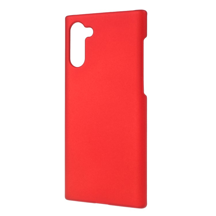 Glossy Rubberized Hard PC Phone Shell Covering Case for Samsung Galaxy Note 10 - Red-2