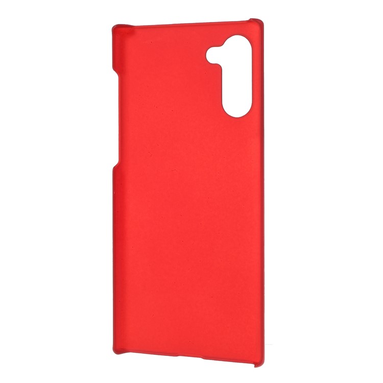 Glossy Rubberized Hard PC Phone Shell Covering Case for Samsung Galaxy Note 10 - Red-3