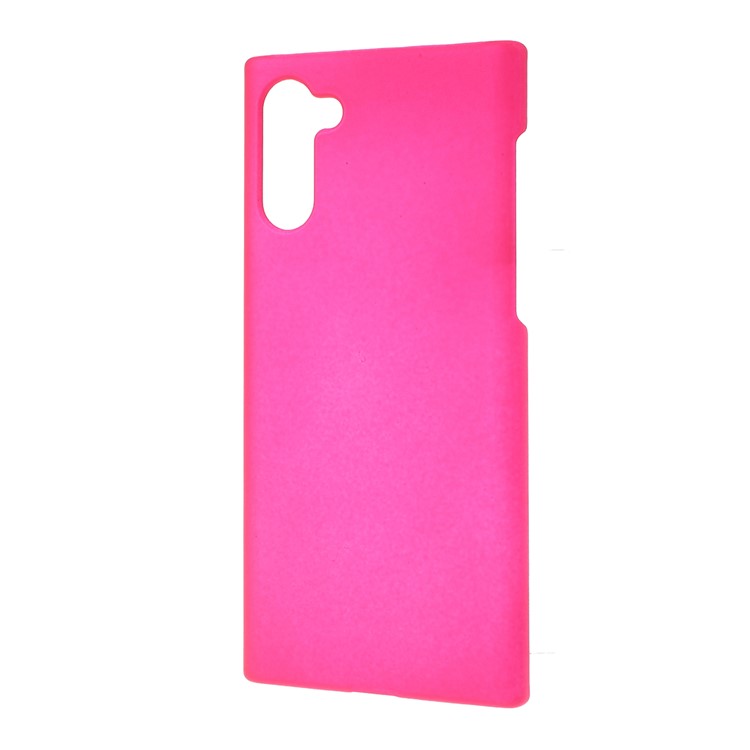Glossy Rubberized Hard PC Phone Shell Covering Case for Samsung Galaxy Note 10 - Rose-2