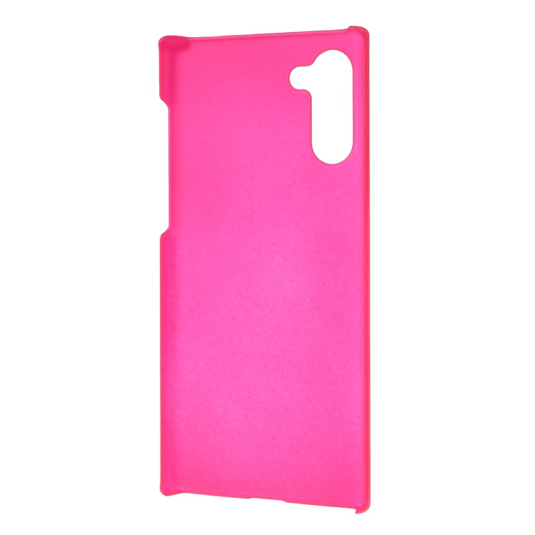 Glossy Rubberized Hard PC Phone Shell Covering Case for Samsung Galaxy Note 10 - Rose-3