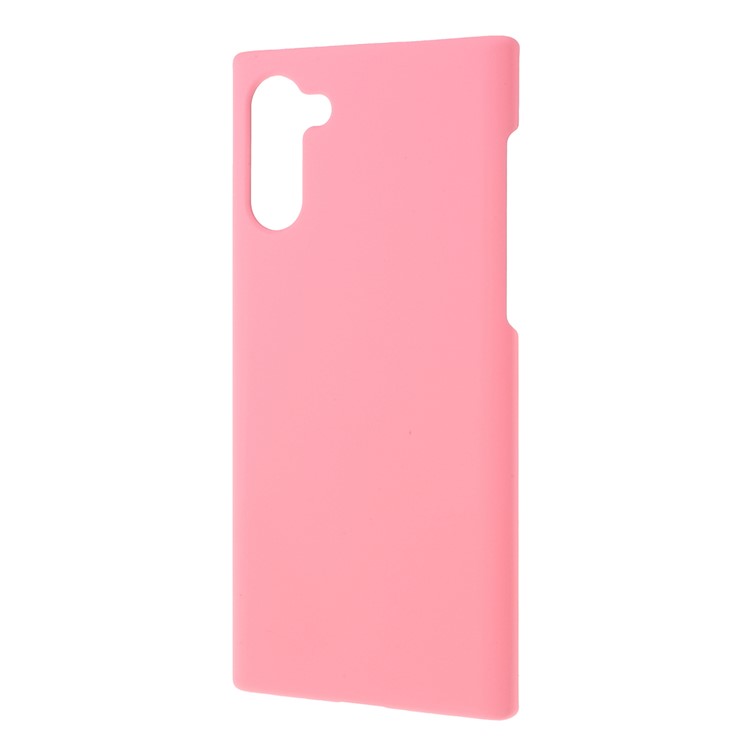 Glossy Rubberized Hard PC Phone Shell Covering Case for Samsung Galaxy Note 10 - Pink-2