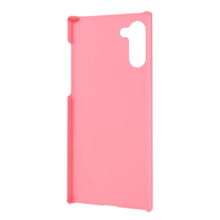 Glossy Rubberized Hard PC Phone Shell Covering Case for Samsung Galaxy Note 10 - Pink-3