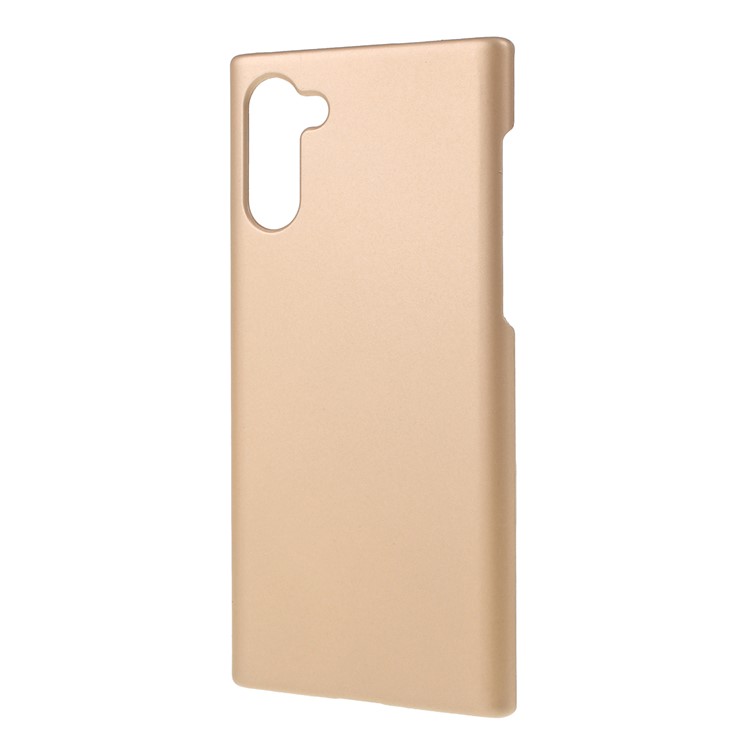 Glossy Rubberized Hard PC Phone Shell Covering Case for Samsung Galaxy Note 10 - Gold-2