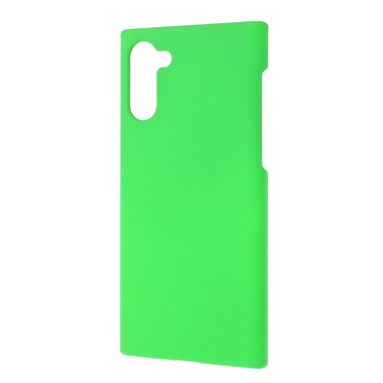 Glossy Rubberized Hard PC Phone Shell Covering Case for Samsung Galaxy Note 10 - Green-2