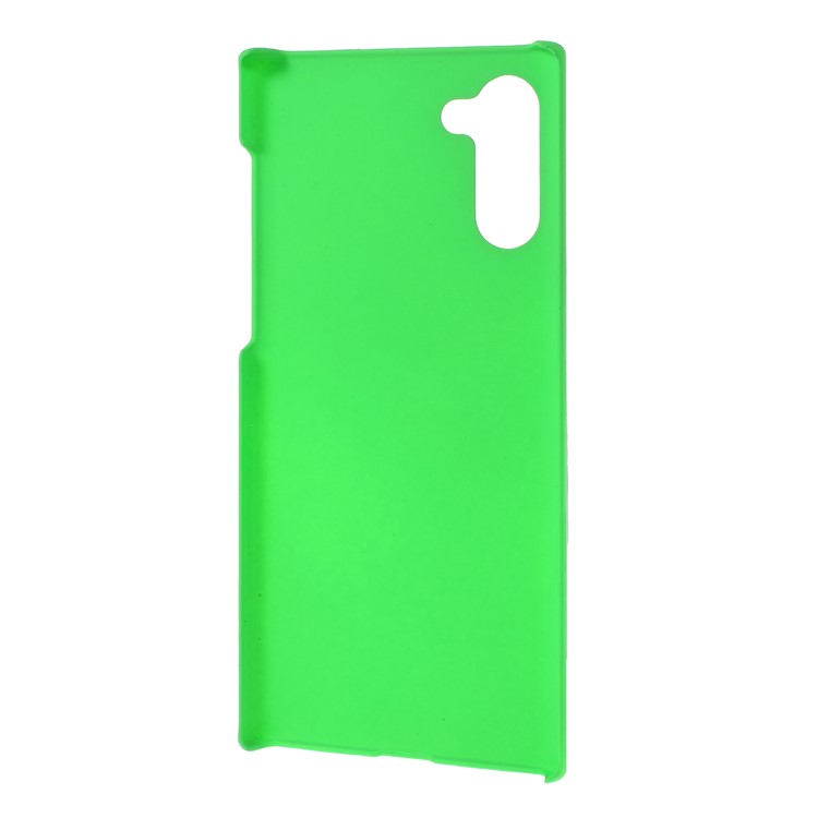 Glossy Rubberized Hard PC Phone Shell Covering Case for Samsung Galaxy Note 10 - Green-3