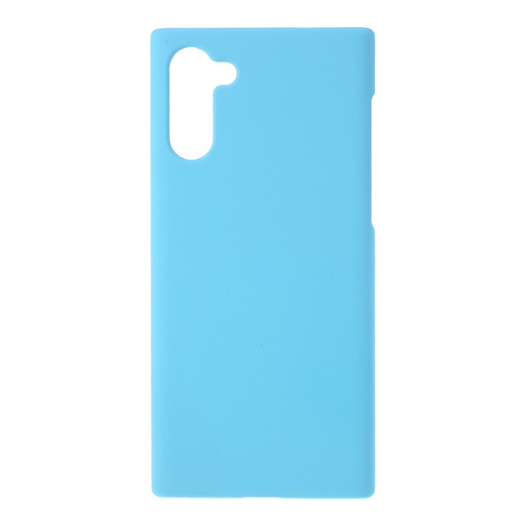 Glossy Rubberized Hard PC Phone Shell Covering Case for Samsung Galaxy Note 10 - Baby Blue-1