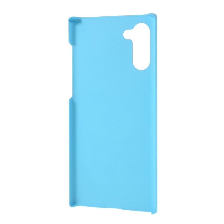 Glossy Rubberized Hard PC Phone Shell Covering Case for Samsung Galaxy Note 10 - Baby Blue-3