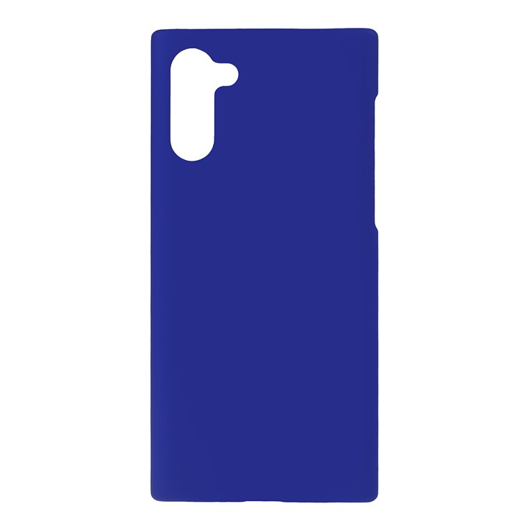 Glossy Rubberized Hard PC Phone Shell Covering Case for Samsung Galaxy Note 10 - Dark Blue-1