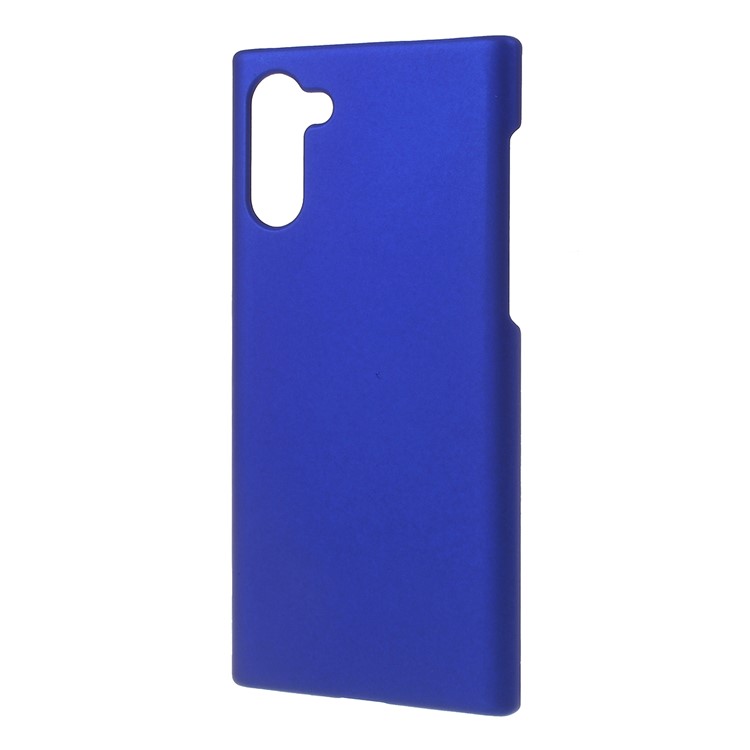 Glossy Rubberized Hard PC Phone Shell Covering Case for Samsung Galaxy Note 10 - Dark Blue-2