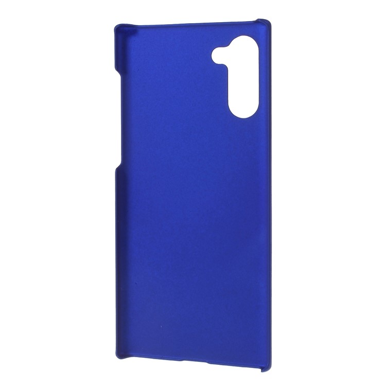 Glossy Rubberized Hard PC Phone Shell Covering Case for Samsung Galaxy Note 10 - Dark Blue-3