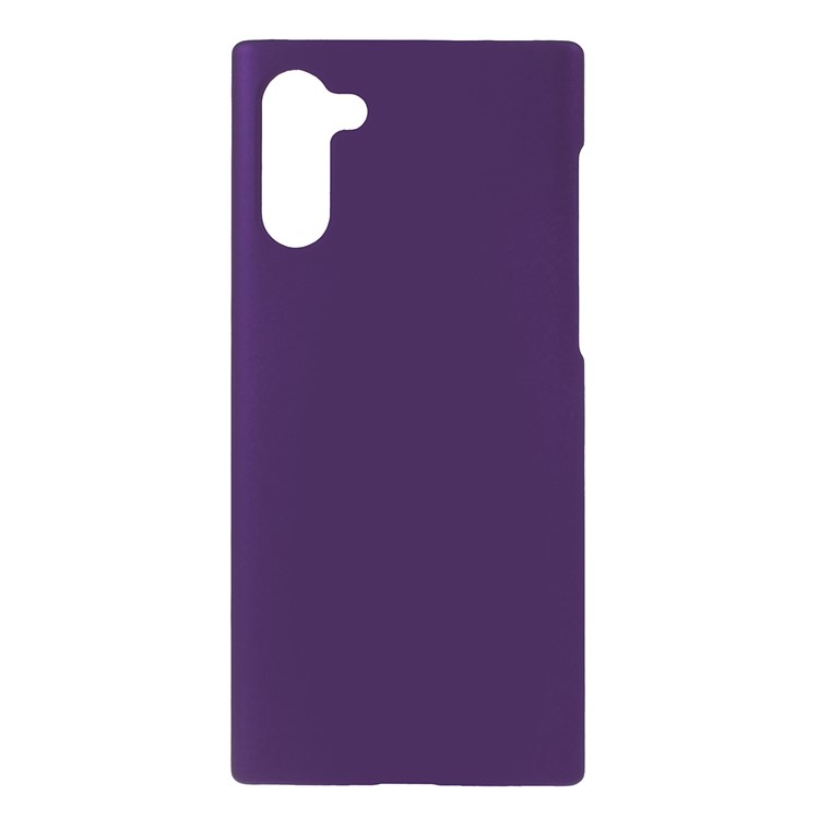 Glossy Rubberized Hard PC Phone Shell Covering Case for Samsung Galaxy Note 10 - Purple-1