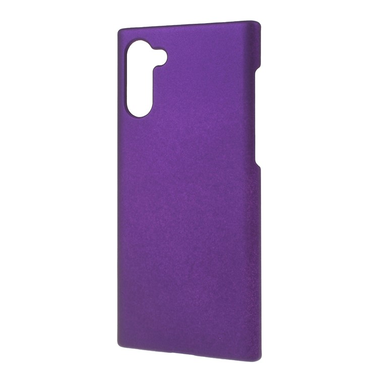Glossy Rubberized Hard PC Phone Shell Covering Case for Samsung Galaxy Note 10 - Purple-2