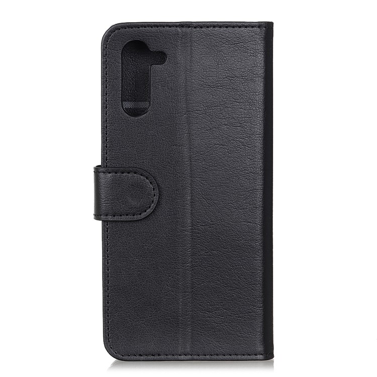 Wallet Stand Leather Phone Shell for Samsung Galaxy Note 10 - Black-6