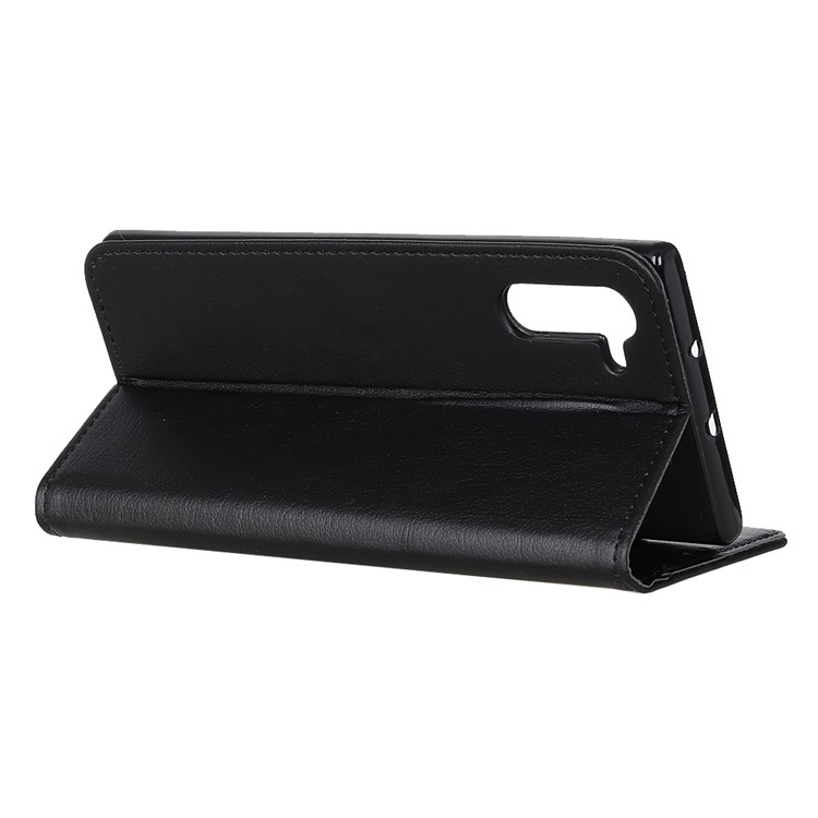 Wallet Stand Leather Phone Shell for Samsung Galaxy Note 10 - Black-7