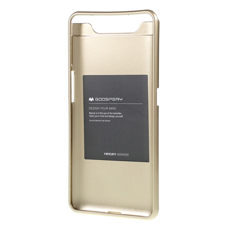 Coque En TPU MERCURY GOOSPERY Avec Poudre Flash Pour Samsung Galaxy A80 / A90 - Or-3