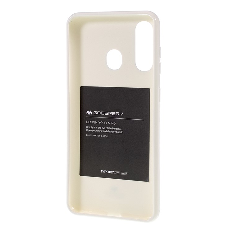 MERCURY GOOSPERY Flash Powder TPU Case for Samsung Galaxy A60/M40 - White-3