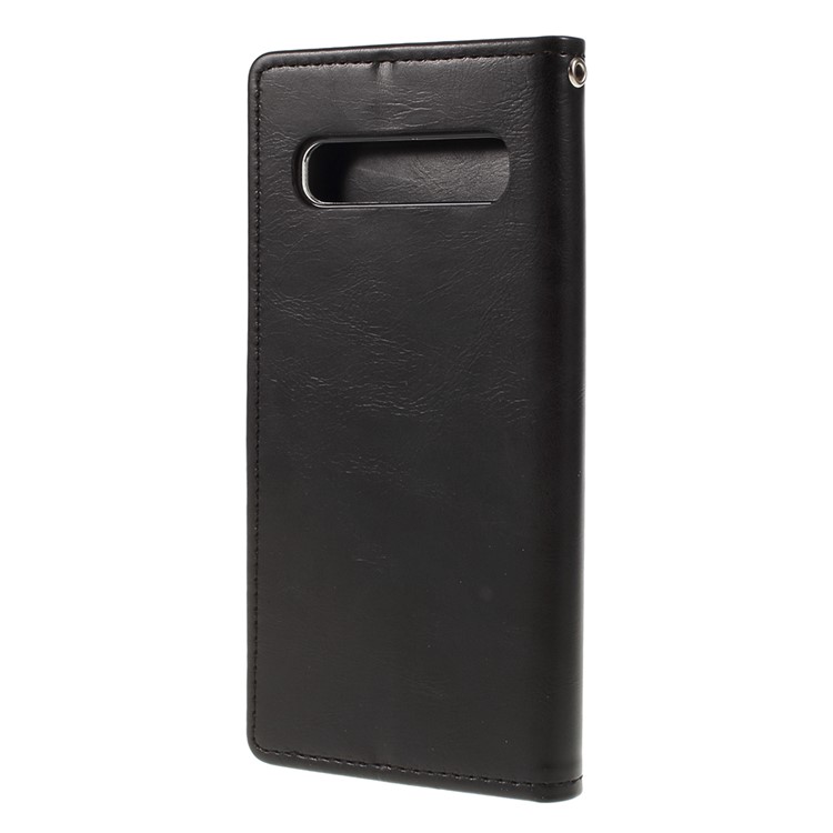 MERCURY GOOSPERY Blue Moon Leather Wallet Case for Samsung Galaxy S10 5G - Black-2