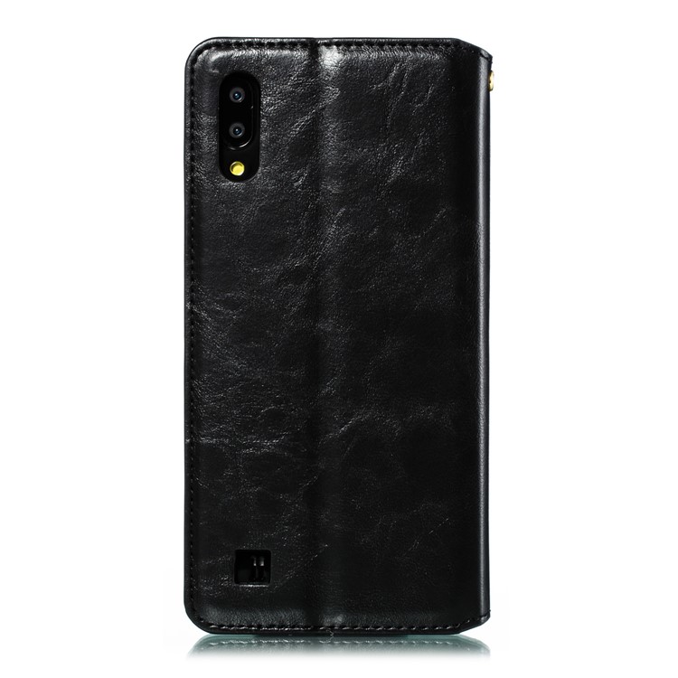 Auto-absorbed Crazy Horse Texture PU Leather Stand Case for Samsung Galaxy A10 / M10 - Black-3