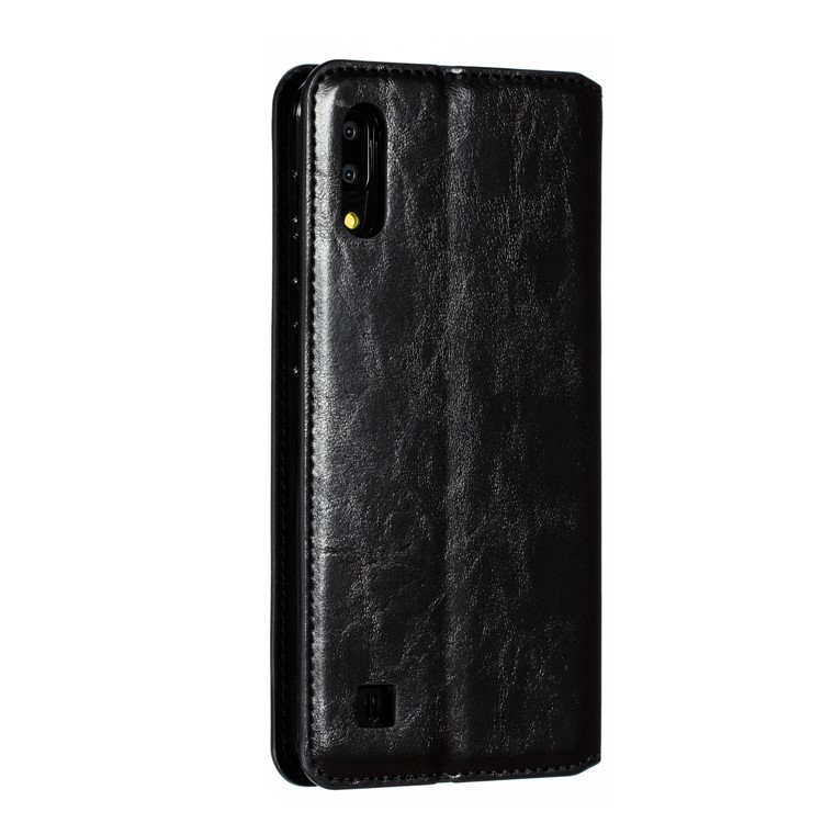 Auto-absorbed Crazy Horse Texture PU Leather Stand Case for Samsung Galaxy A10 / M10 - Black-5