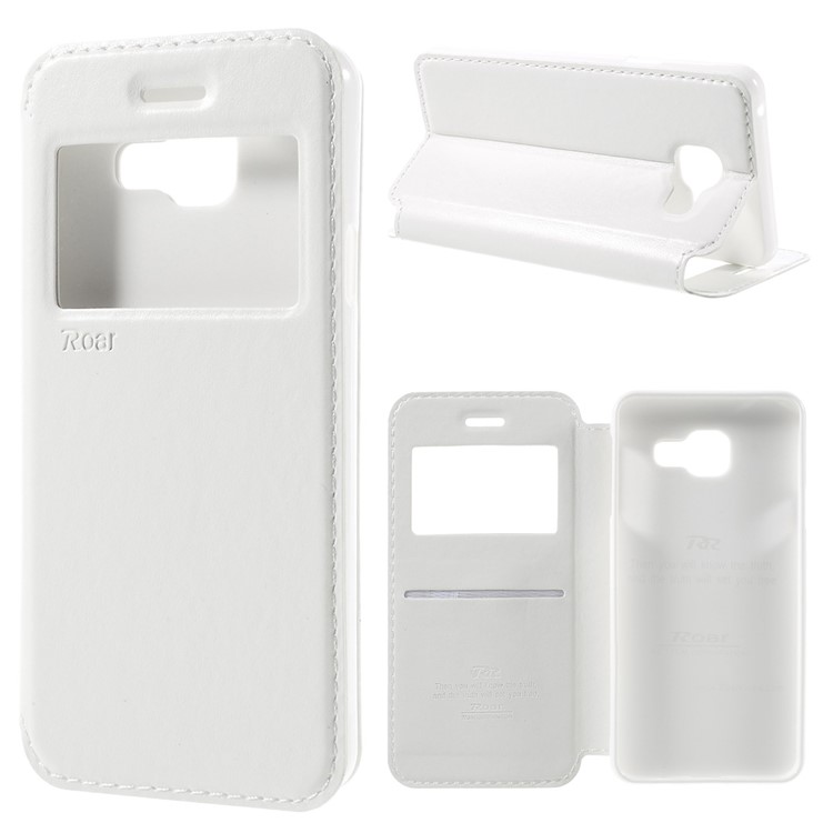 

ROAR KOREA Noble Leather View Cover for Samsung Galaxy A3 SM-A310F (2016) - White, Galaxy A3 (2016)