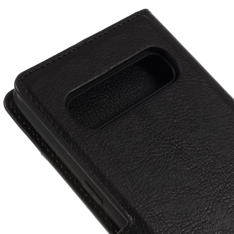 KAIYUE Premium PU Leather Wallet Casing with Stand for Samsung Galaxy S10 5G - Black-5