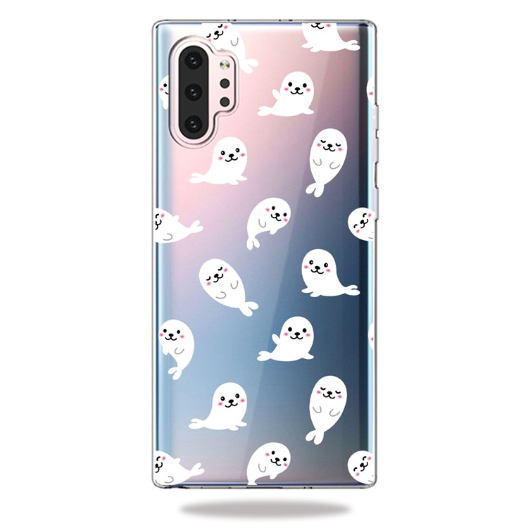Pattern Printing Clear TPU Cell Phone Case Cover for Samsung Galaxy Note 10 Plus/Note 10 Plus 5G - Sea Lions-4