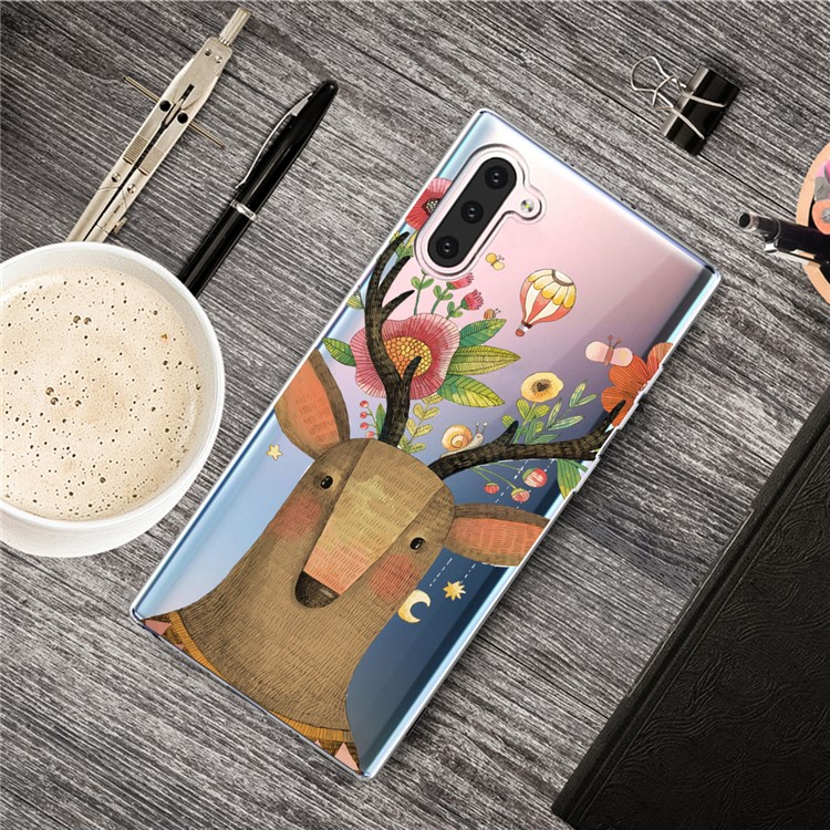 

Милый Шаблон Печати Мягкий ТПУ Защитный Чехол Для Samsung Galaxy Note 10 - Олень, Galaxy Note 10