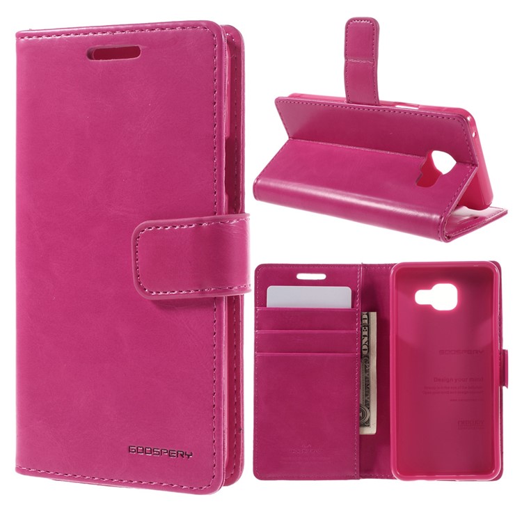 

MERCURY GOOSPERY Blue Moon Leather Phone Case for Samsung Galaxy A3 SM-A310F (2016) - Rose