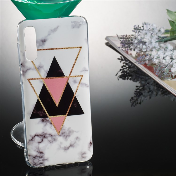 Marble Pattern IMD TPU Shell Case for Samsung Galaxy A50 - Style A-5