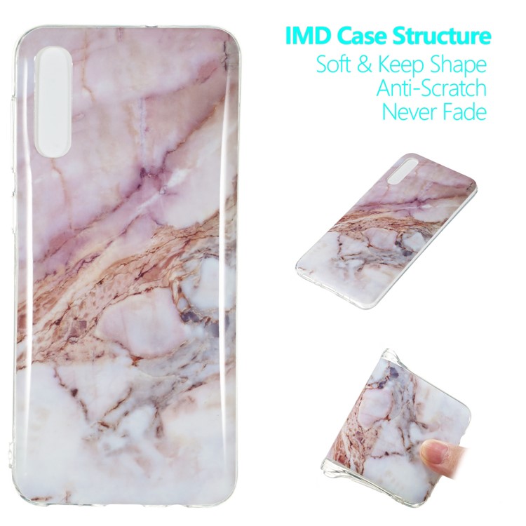 Custodia In Similpelle IMD Custodia In TPU Per Samsung Galaxy A50 - Stile P-1