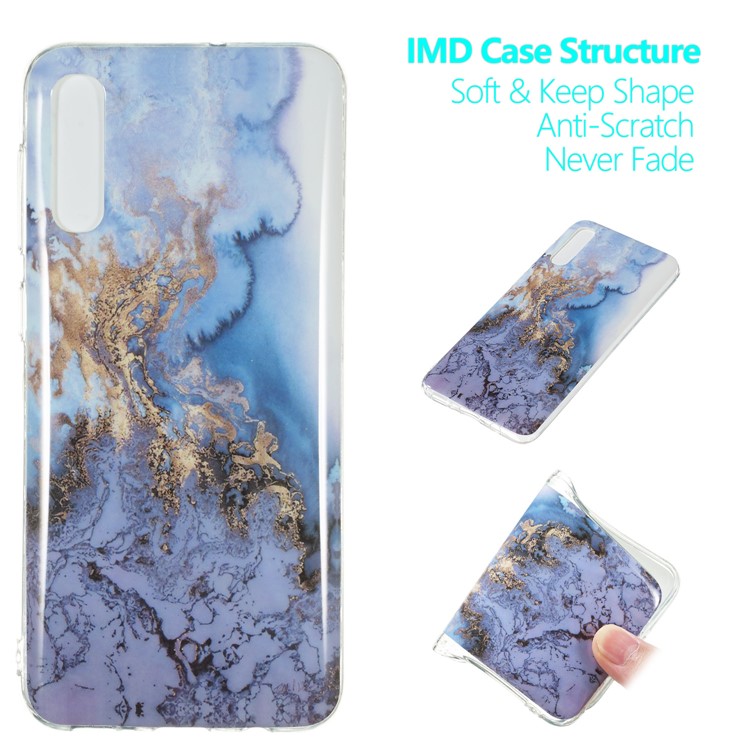 Marble Pattern IMD TPU Case for Samsung Galaxy A50/A50s/A30s - Style K-1