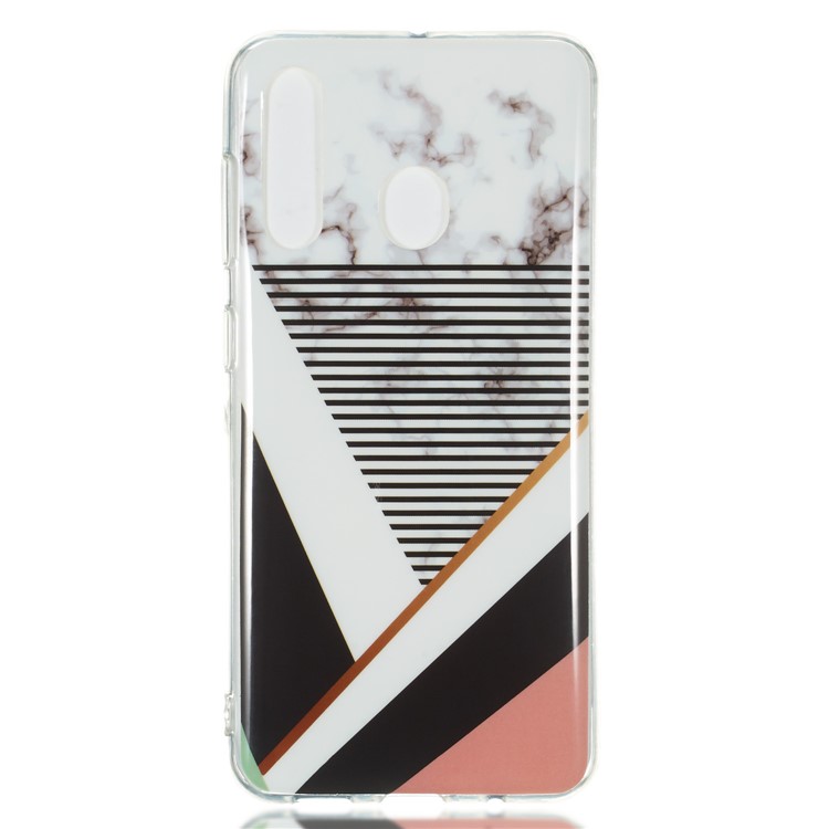 Marble Pattern IMD TPU Protection Case for Samsung Galaxy A60 - Style D-2