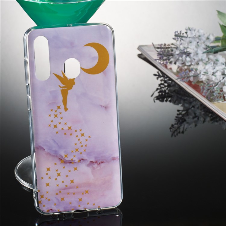 Marble Pattern IMD TPU Protection Case for Samsung Galaxy A60 - Style G-5