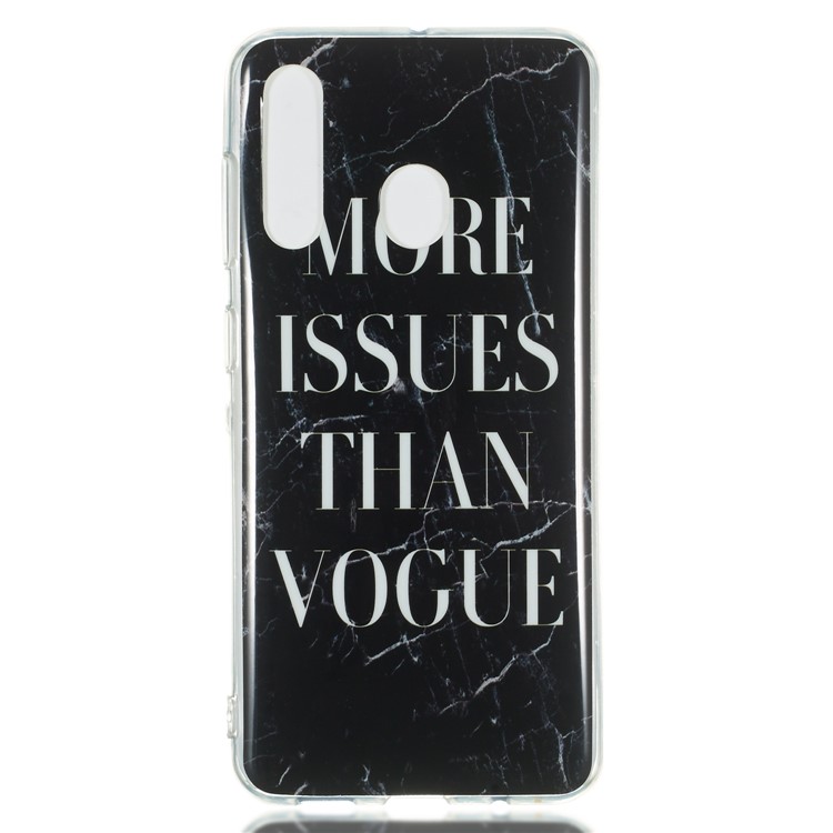 Marble Pattern IMD TPU Protection Case for Samsung Galaxy A60 - Style I-2
