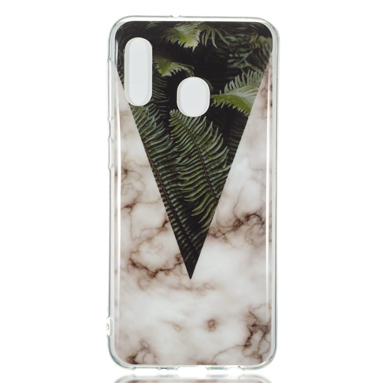 Marble Pattern IMD TPU Cover for Samsung Galaxy A20e - Style E-2