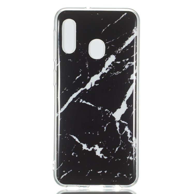Marble Pattern IMD TPU Cover for Samsung Galaxy A20e - Style L-2