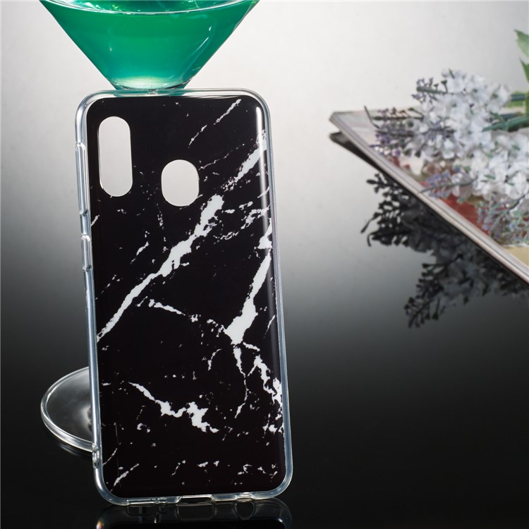 Marble Pattern IMD TPU Cover for Samsung Galaxy A20e - Style L-5