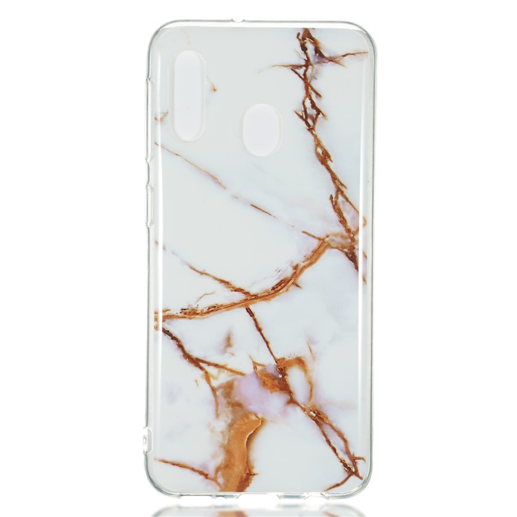 Marble Pattern IMD TPU Cover for Samsung Galaxy A20e - Style P-2