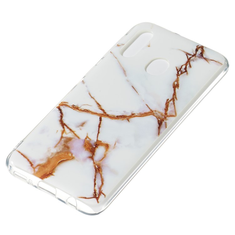 Marble Pattern IMD TPU Cover for Samsung Galaxy A20e - Style P-3