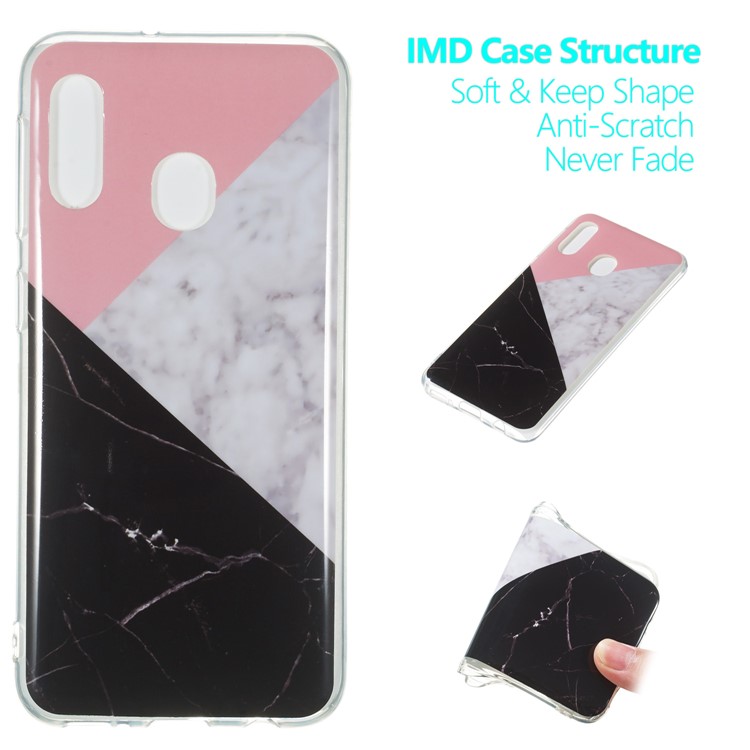 Marble Pattern IMD TPU Case for Samsung Galaxy A20e - Style C-1