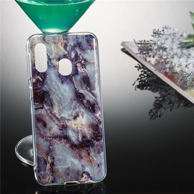 Marble Pattern IMD TPU Case for Samsung Galaxy A20e - Style J-5