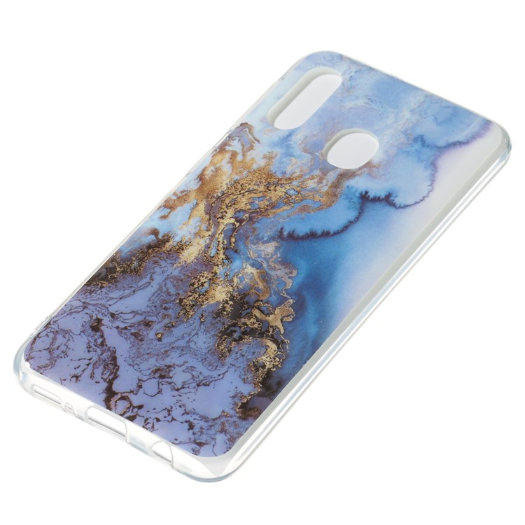 Caso De Mármore Padrão IMD TPU Para Samsung Galaxy A20e - Estilo K-3