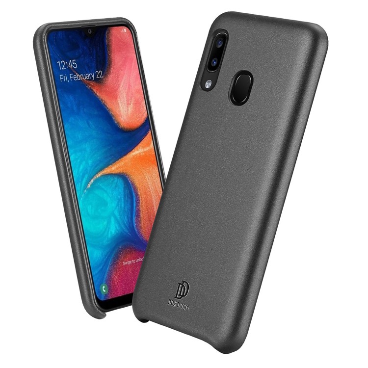 

DUX DUCIS Skin Lite Серия PU Кожаный Чехол Для ПК Задняя Крышка Для Samsung Galaxy A20E - Черный, Galaxy A20e